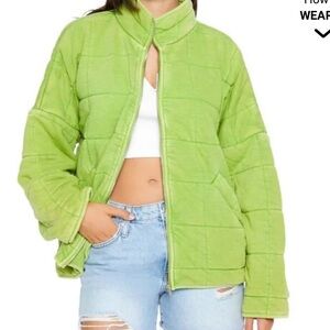 Forever 21 Quilted Zip-Up Jacket